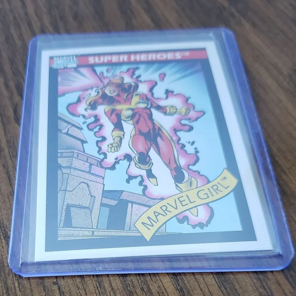 1990 Marvel Super Heroes Trading Card Impel Marvel Girl #09